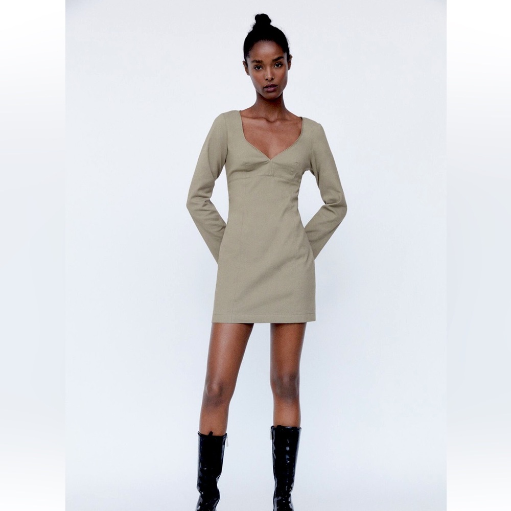 Zara Sweetheart Neckline Mini Dress